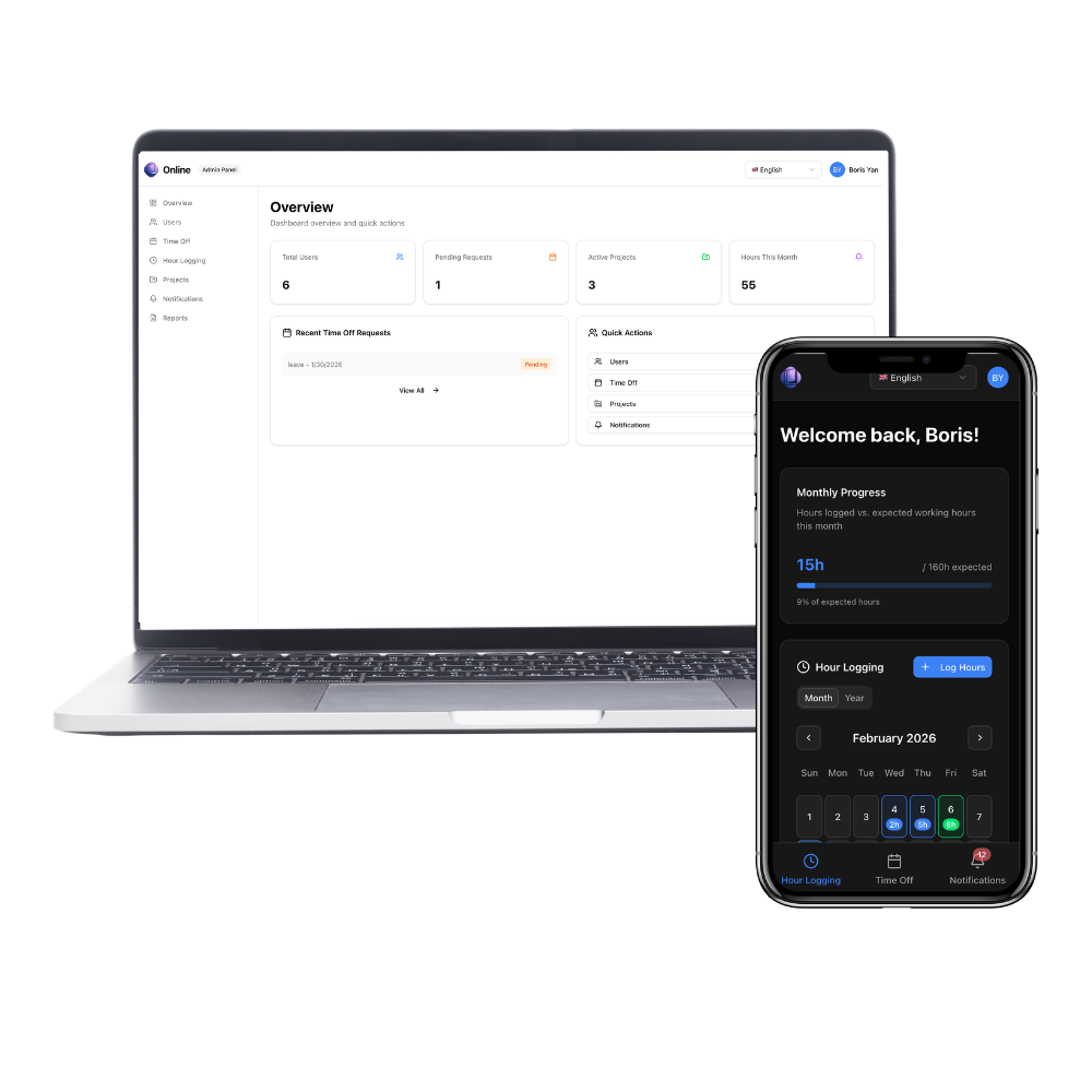 Evidenca application interface screenshot